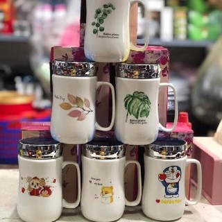 Cốc giữ nhiệt bằng sứ cao cấp có gương soi