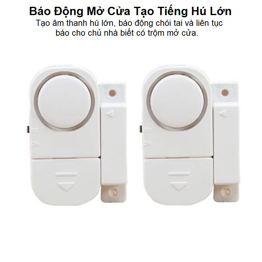 Thiết Bị Báo Động Mở Cửa - Gắn Cửa Sổ - Cửa Đi - Cửa Lan Can Trung Cư - Còi Báo Động Lơn 105db - Nhỏ Gọn Tiện Dụng