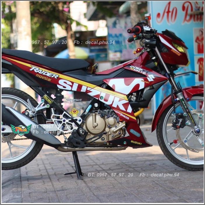 Tem Rời Raider Đỏ Trắng (V)