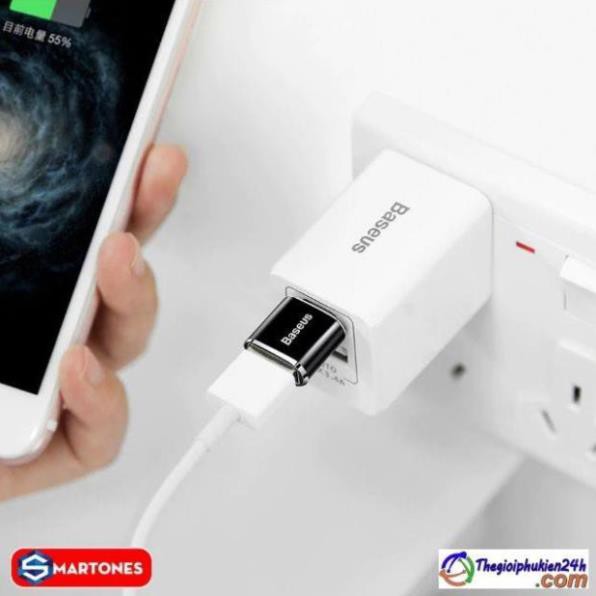 Đầu chuyển OTG USB Type C sang USB Full size Baseus (TYPE C Male to USB Female Cable Adapter Converter)