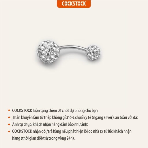 Khuyên rốn Belly Button Blink S1 - S2 CockStock