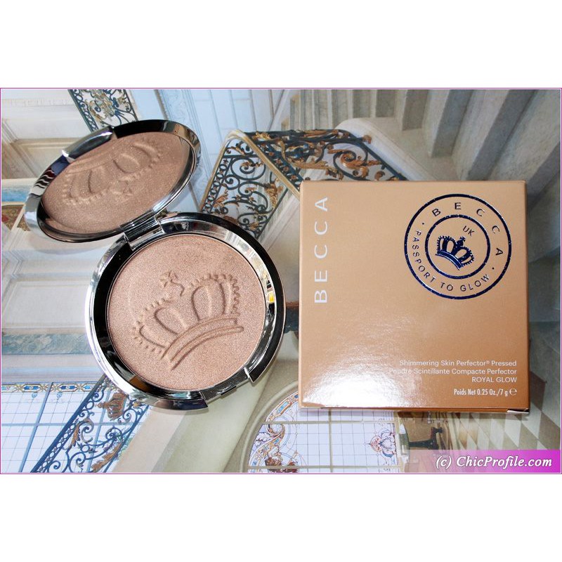 Phấn bắt sáng BECCA ROYAL GLOW SHIMMERING SKIN PERFECTOR PRESSED HIGHLIGHTER