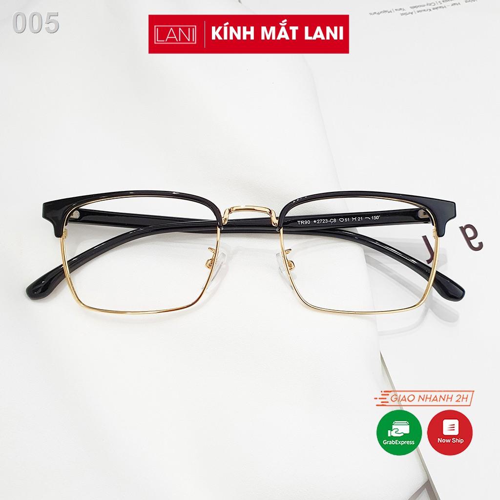 Gọng kính cận nam nữ càng nhựa dẻo nhiều màu, dáng mắt chữ nhật công sở Lani 2723 - Lắp Theo Yêu C