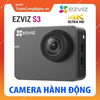 Camera hành động EZVIZ S3 độ phân giải 4K Màn hình cảm ứng IPS LCD - Phân Phối Chính Hãng