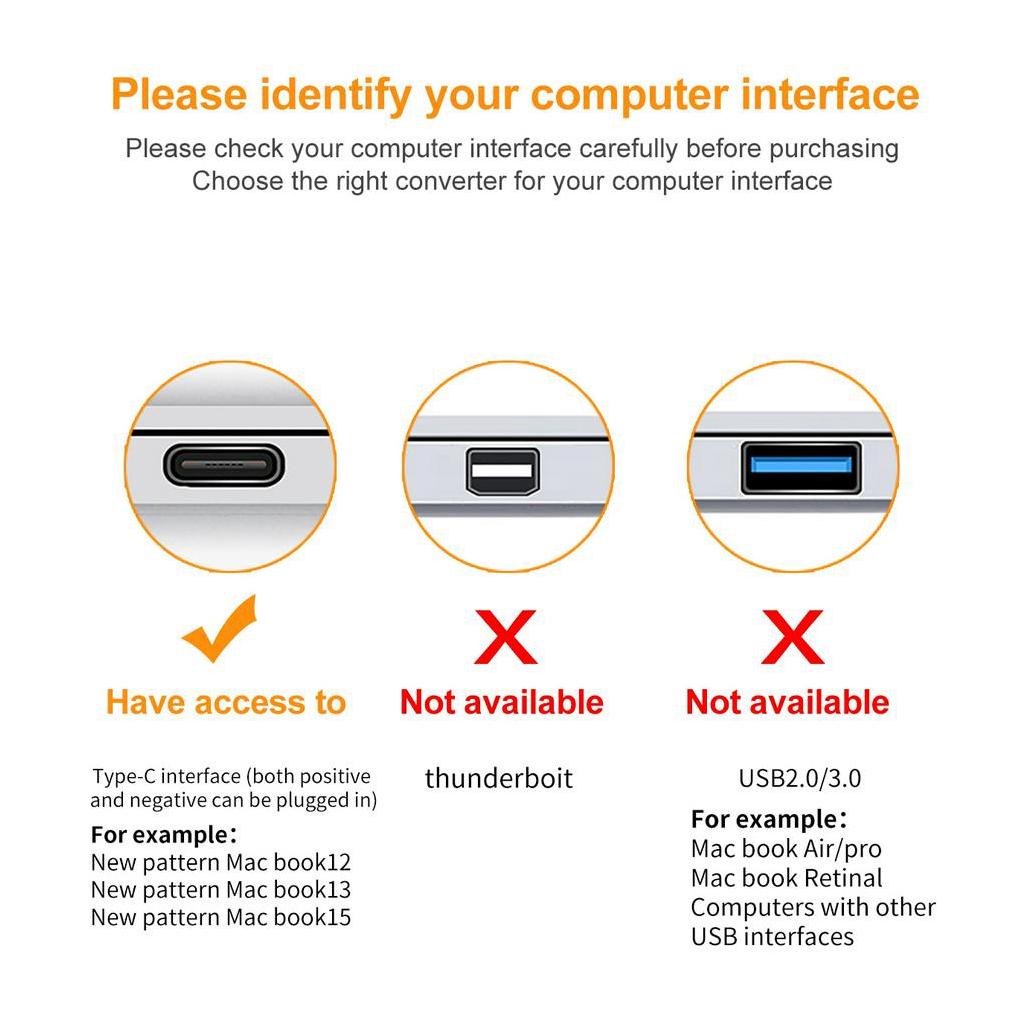 Đế Sạc Chuyển Đổi Cổng Type-C Sang HDMI PD USB Cho Mac OS Windows Android