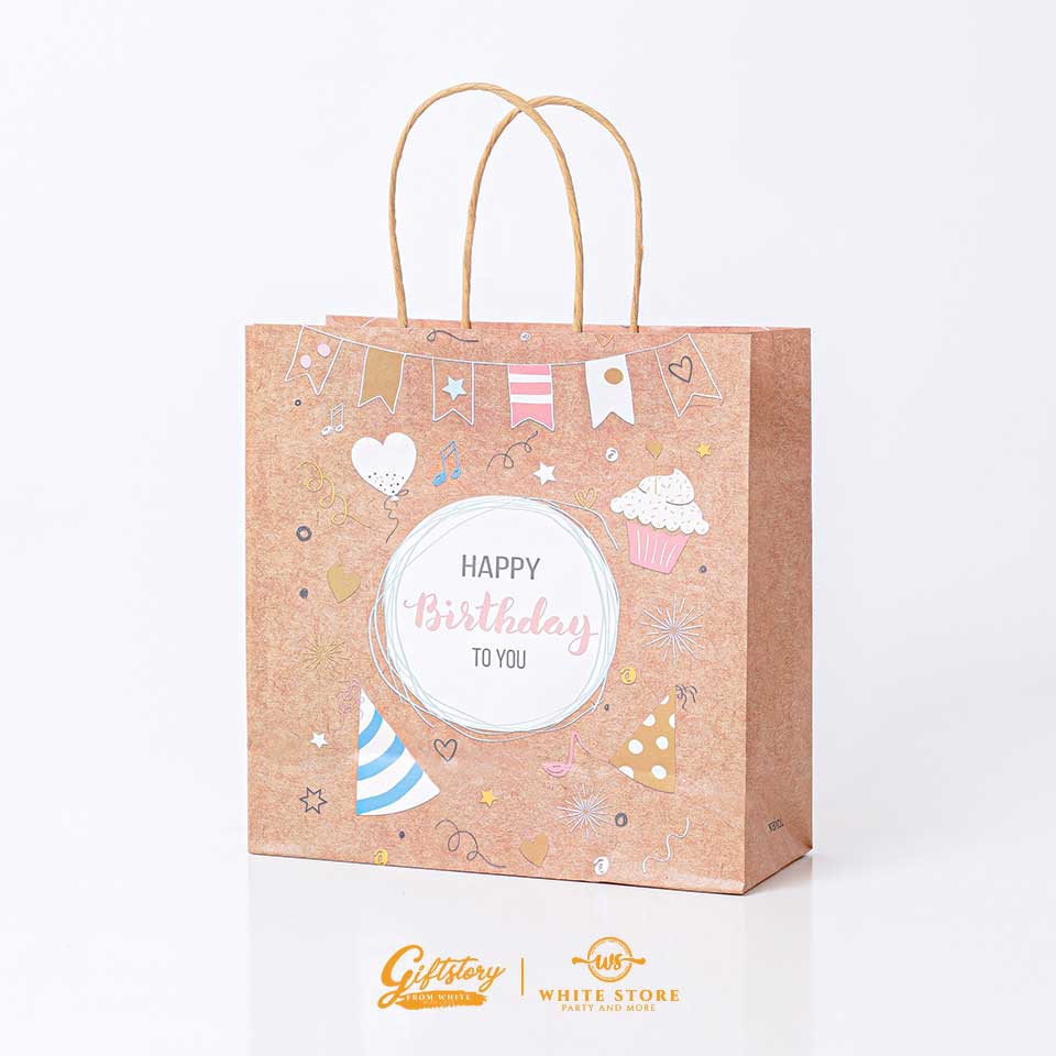 Túi giấy Kraft Cao cấp CUTE BIRTHDAY Họa tiết siêu xinh - siêu dễ thương - siêu rẻ