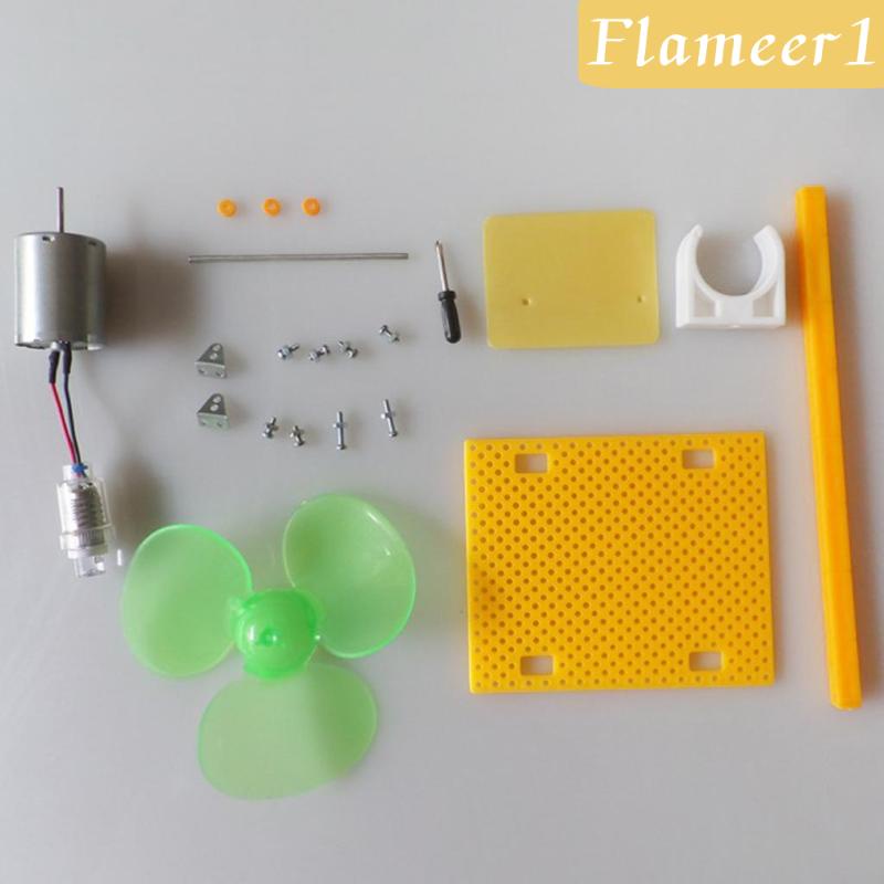 Bộ Động Cơ Tua Bin Gió Micro Mini Có Đèn LED Phát Điện DC DIY