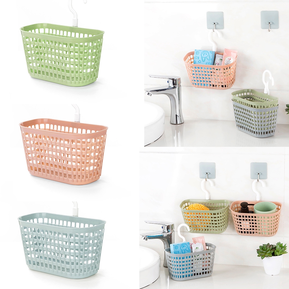 Rổ nhựa đựng đồ dùng nhà bếp có MÓC CÂU TREO tiện dụng