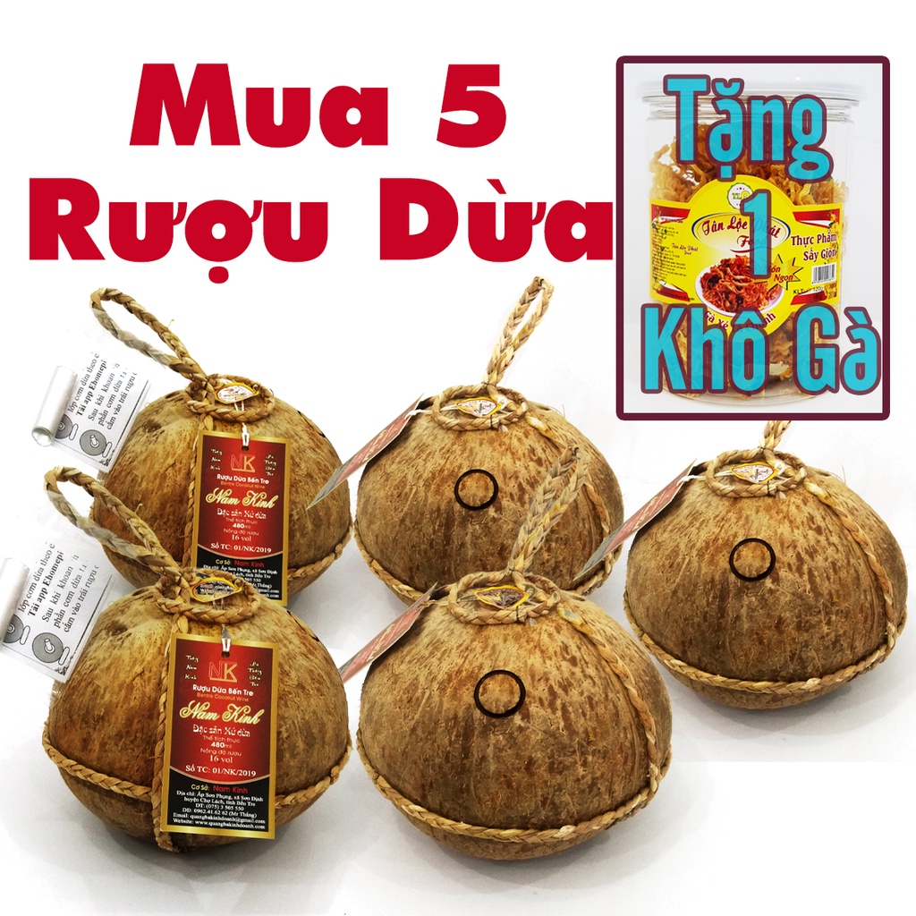 Bình Dừa Bến Tre Nam Kinh mẫu bán chạy nhất- Chính hiệu- Trên 15 năm danh tiếng- Danh tửu