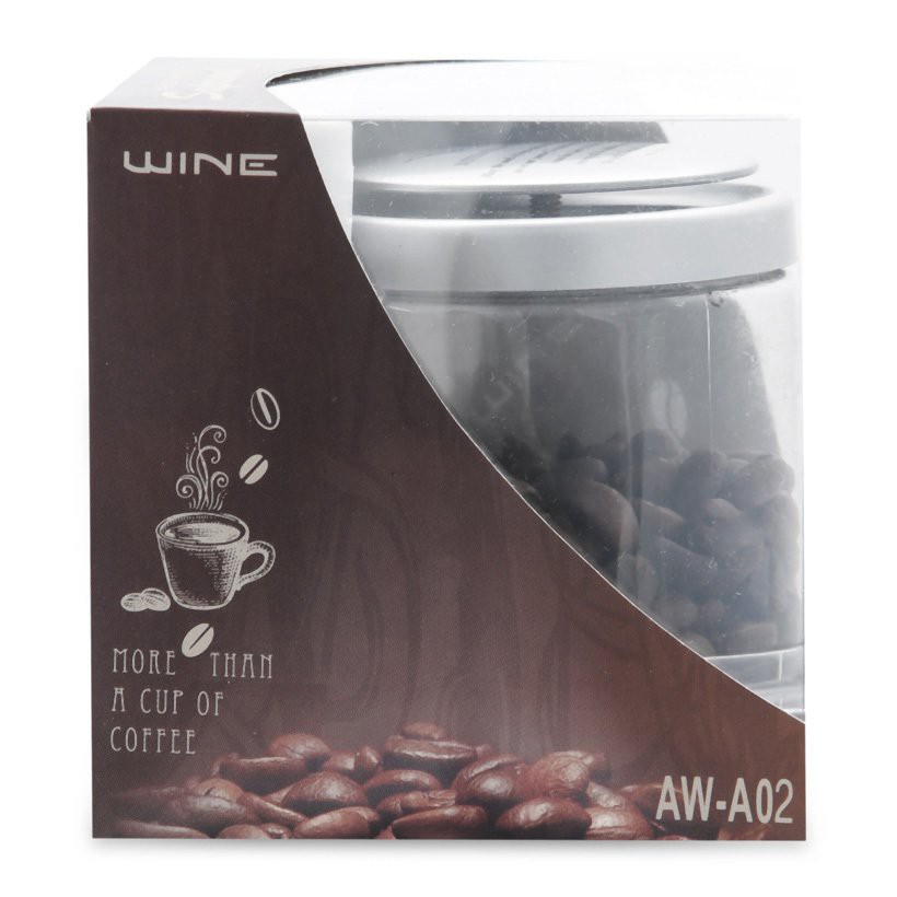 Hộp hạt cafe kèm tinh dầu 35ml trên ô tô AW-A02