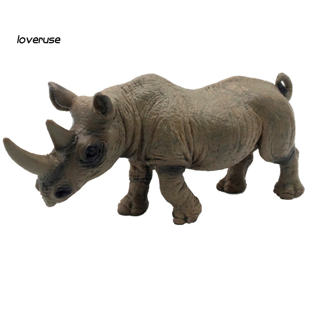Đồ Chơi Mô Hình Tĩnh Tê Giác Hoang Dã Châu Phi Cho Bé