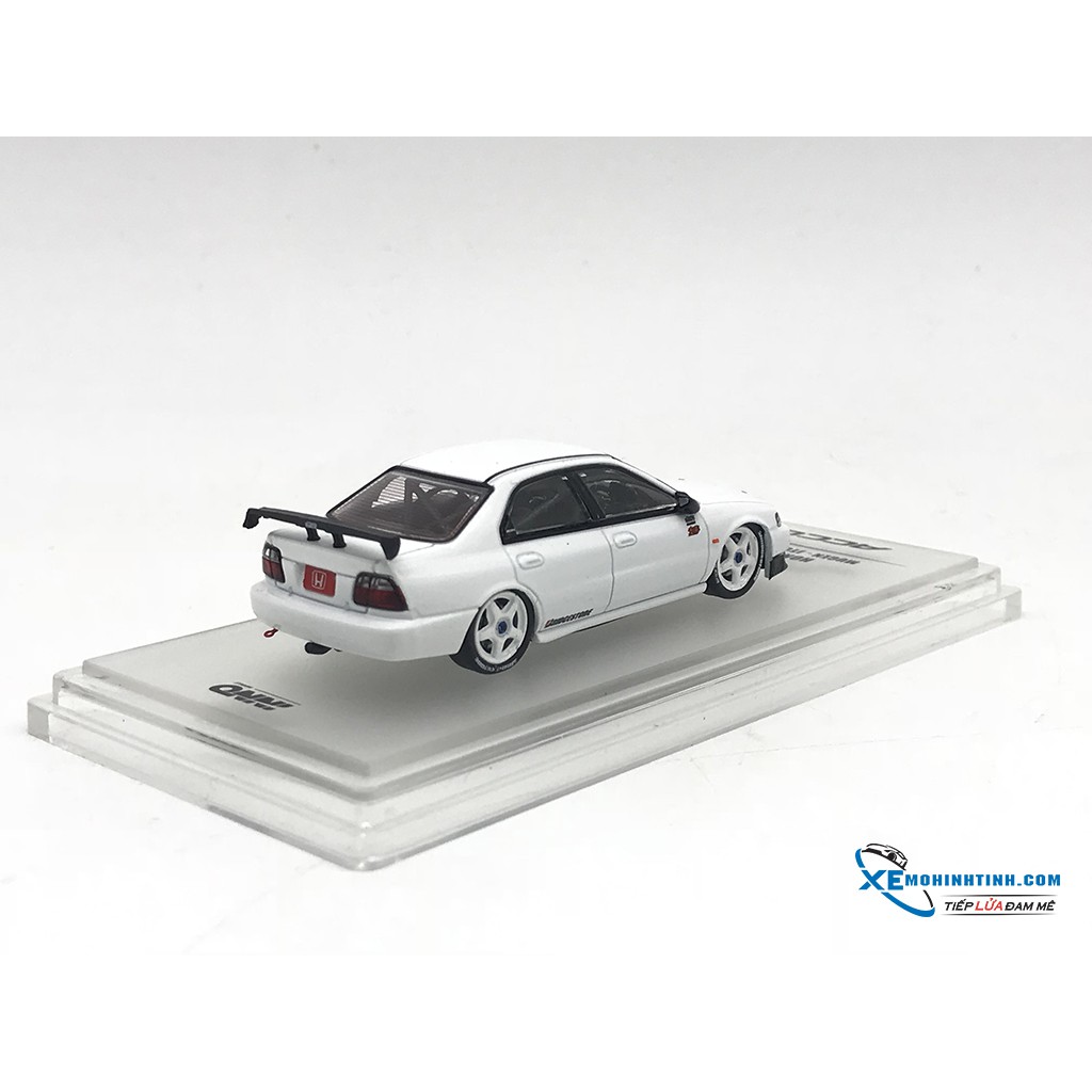 Xe Mô Hình Honda Accord JTCC- Mugen Test Car 1996 1:64 Inno Model ( Trắng )