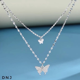 Dây chuyền bạc ý 2dây bướm xinh nhà Tiệm nhỏ của Ryn