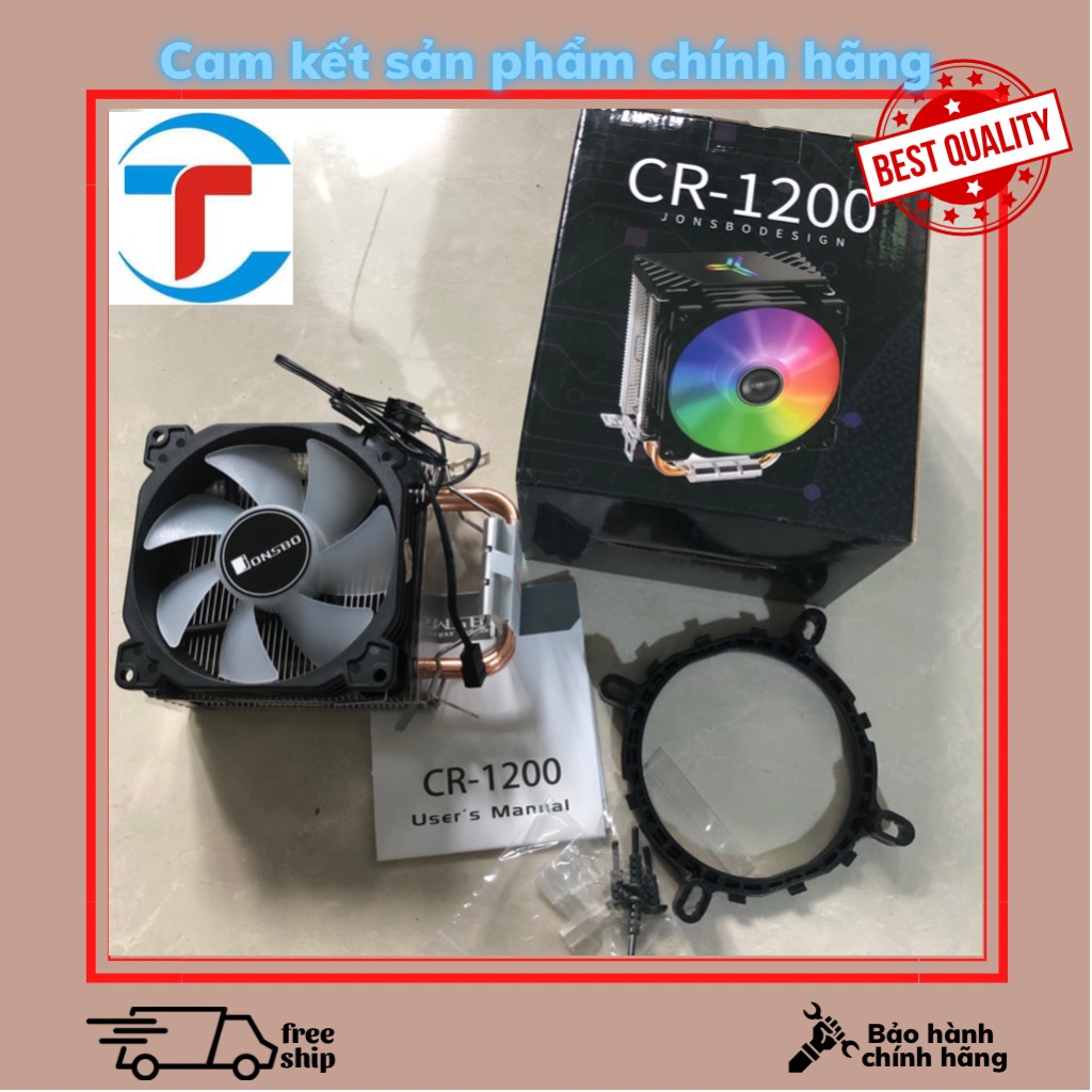 Tản nhiệt khí Jonsbo CR-1200 led rgb chạy êm cho cpu