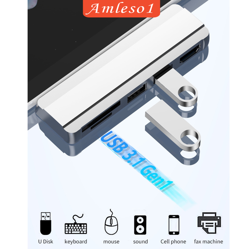 Bộ Chia Cổng Usb 3.0 Amleso1 Cho Máy Tính Pro 4 / 5 / 6 4k Hdmi | BigBuy360 - bigbuy360.vn