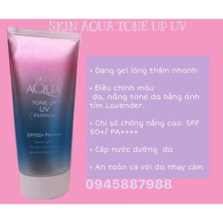 Kem chống nắng Skin Aqua tone up (combo 2tub)