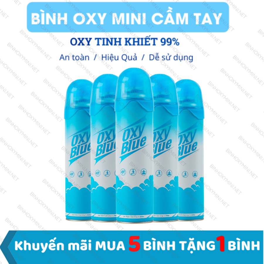 Bình Oxy Mini Cầm tay cung cấp Oxy tinh khiết 99% (Khuyến mãi Mua 5 Tặng 1)