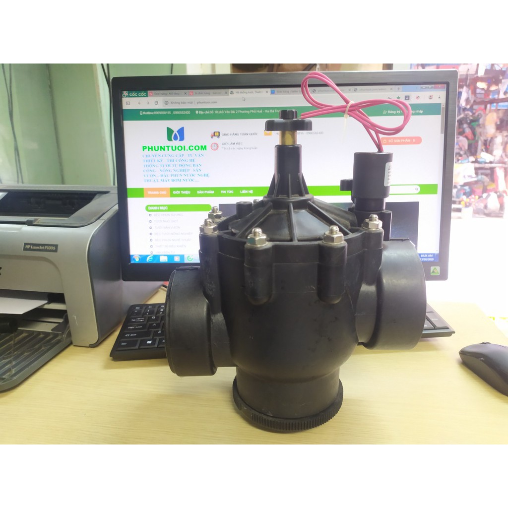 Van điện từ nhựa - ngoài trời AMZ 48 - 60 - 90mm - 220v/24v - Van điện thường đóng