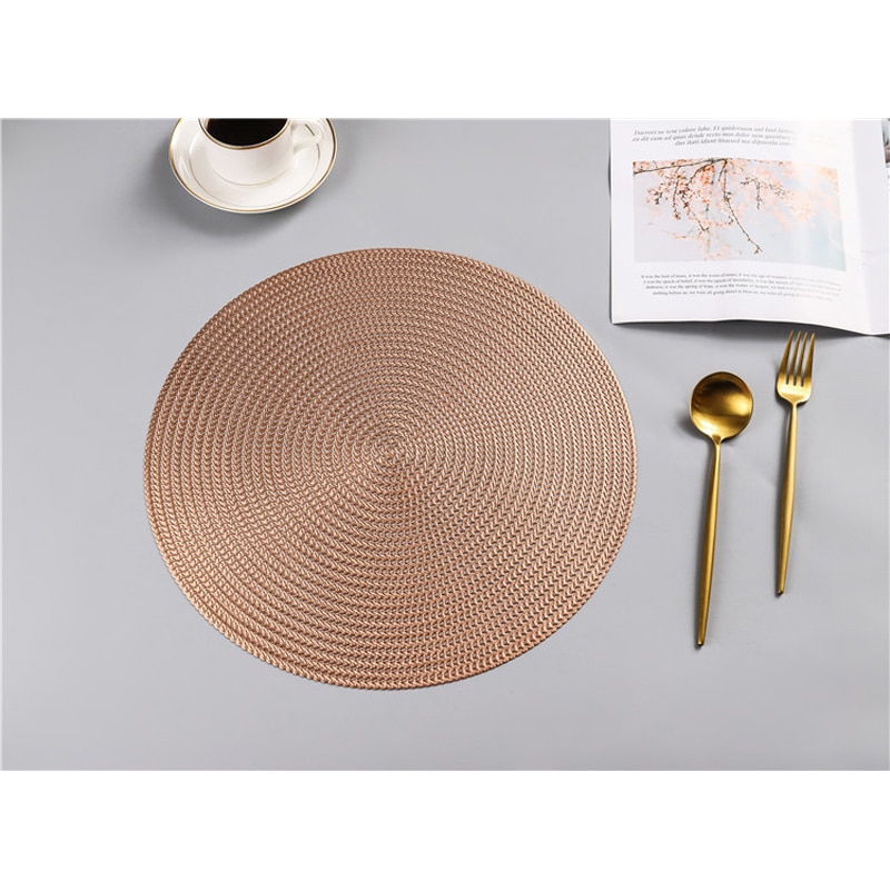 Tấm lót bàn PVC giả da 38cm sang trọng chống phỏng cho nhà hàng/khách sạn