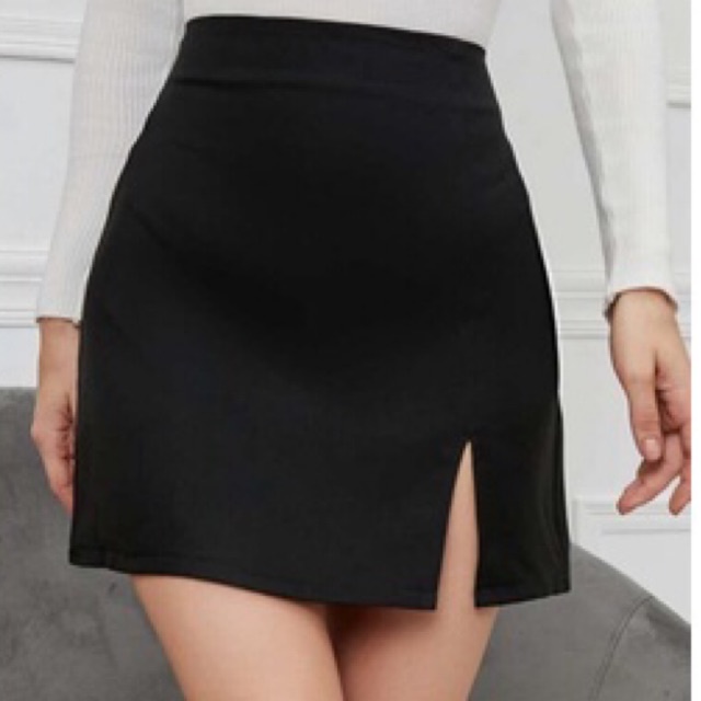 BIG SIZE Chân váy bigsize chữ A xẻ đùi