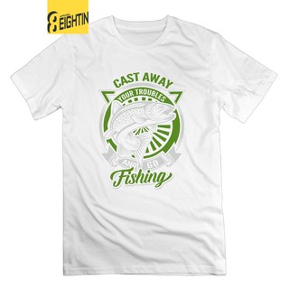 Áo thun nam ngắn tay in họa tiết sáng tạo dành cho fan hâm mộ bộ môn câu cá