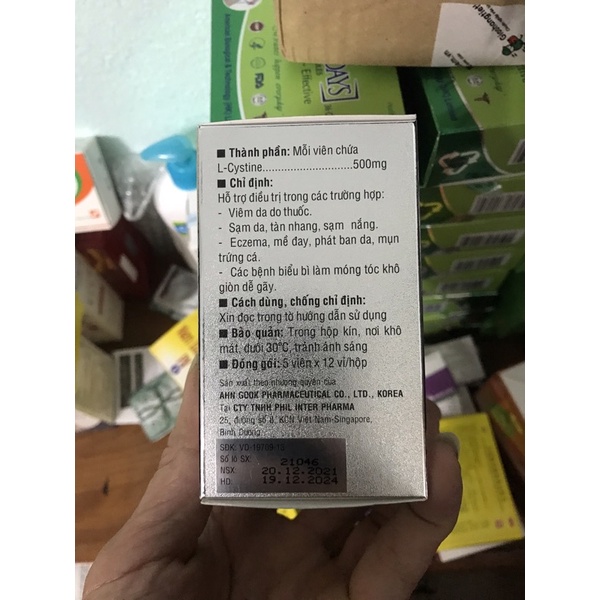 VIÊN BỔ L-CYSTINE PHLS HỖ TRỢ ĐẸP DA