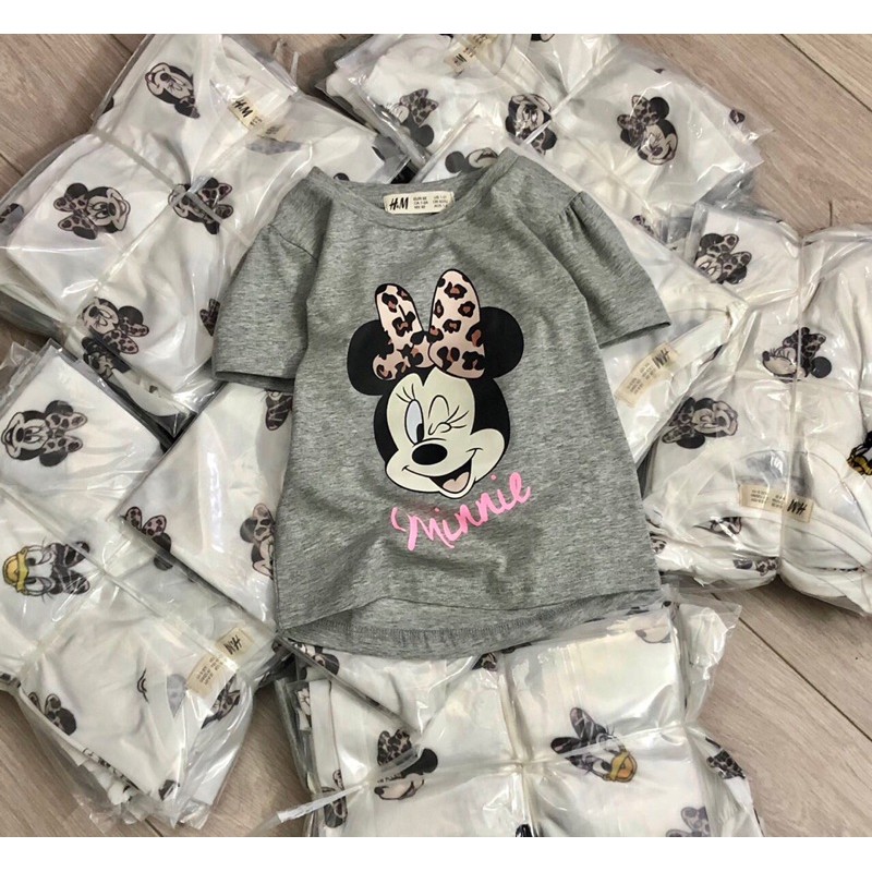 Áo HM Minnie cho bé gái xuất dư chất cotton - TIỆM MẸ KEM