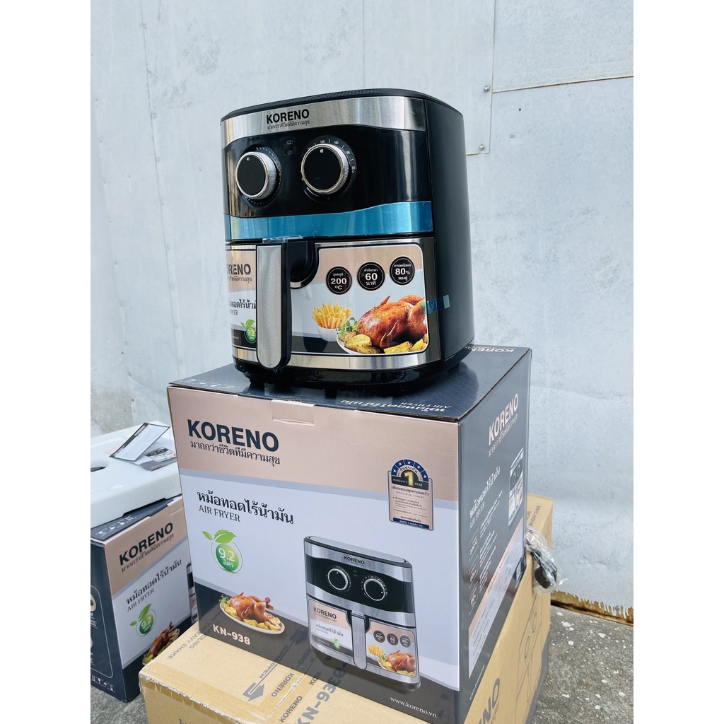 TẶNG KẸP+ PHẾT DẦU-NỒI CHIÊN KHÔNG DẦU KORENO 9.2L CHÍNH HÃNG-BH 12 THÁNG