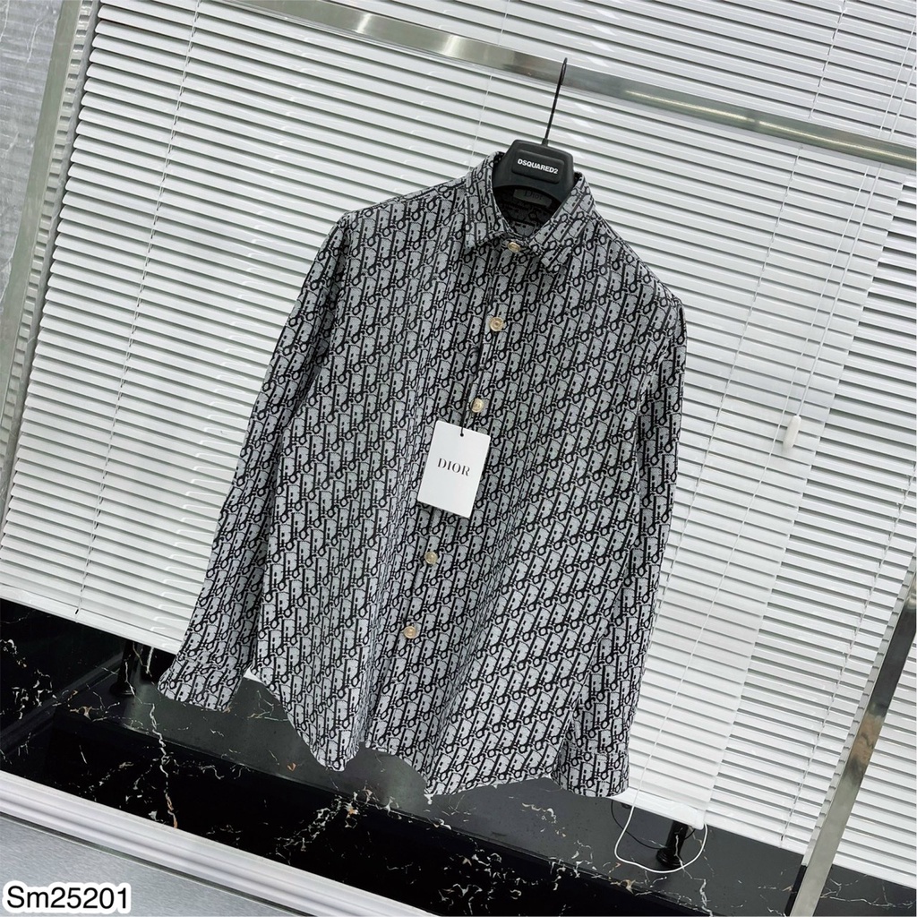 Áo sơ mi nam Dior vải dệt cao cấp_Áo sơ mi nam Dior cao cấp