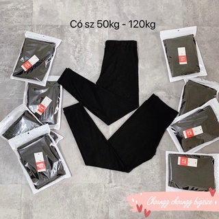 ⚡️ảnh thật⚡️quần legging big size đen trơn⚡️