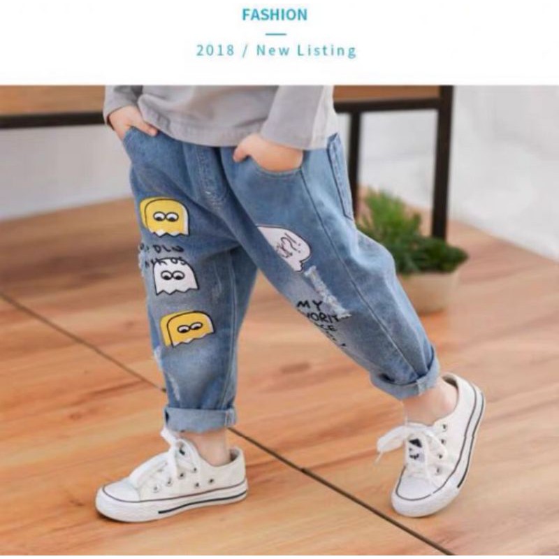 Quần jeans rách SNACK cho bé 8-22kg