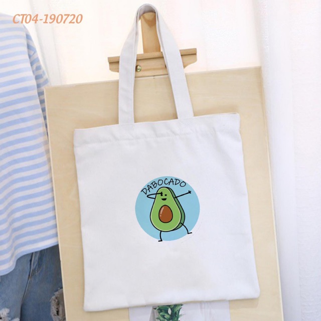 Túi Vải Canvas Có Dây Kéo