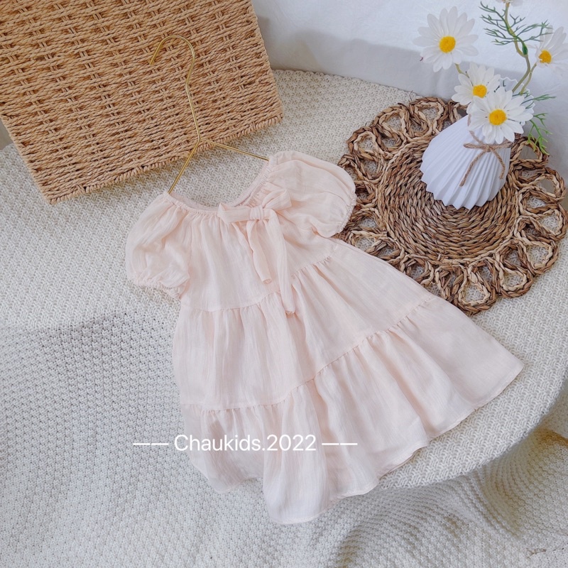 Váy cho bé gái, váy babydoll xoè cho bé gái Zalackid từ 12-24kg