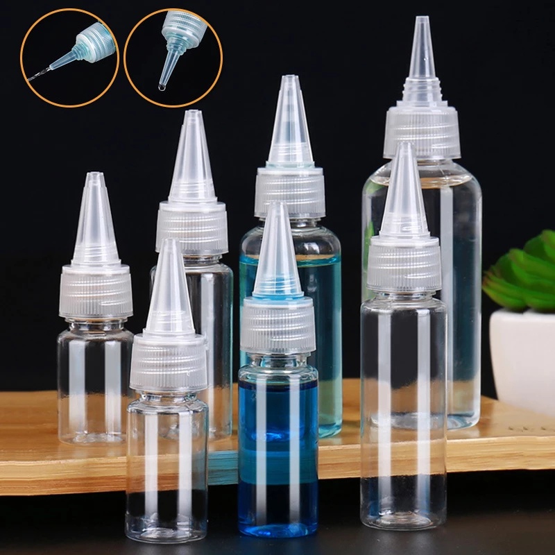 Chai nhựa trong suốt dạng bóp 5-120ml dùng để đựng gia vị/giấm