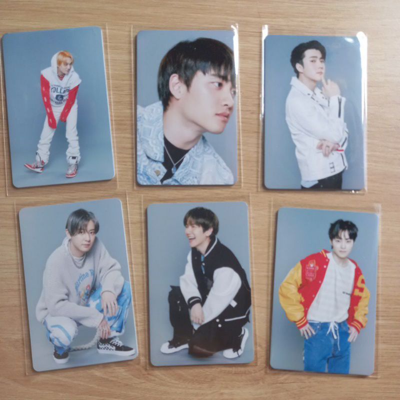 Set 6 card thẻ nhựa EXO - DON'T FIGHT THE FEELING bo góc in 2 mặt