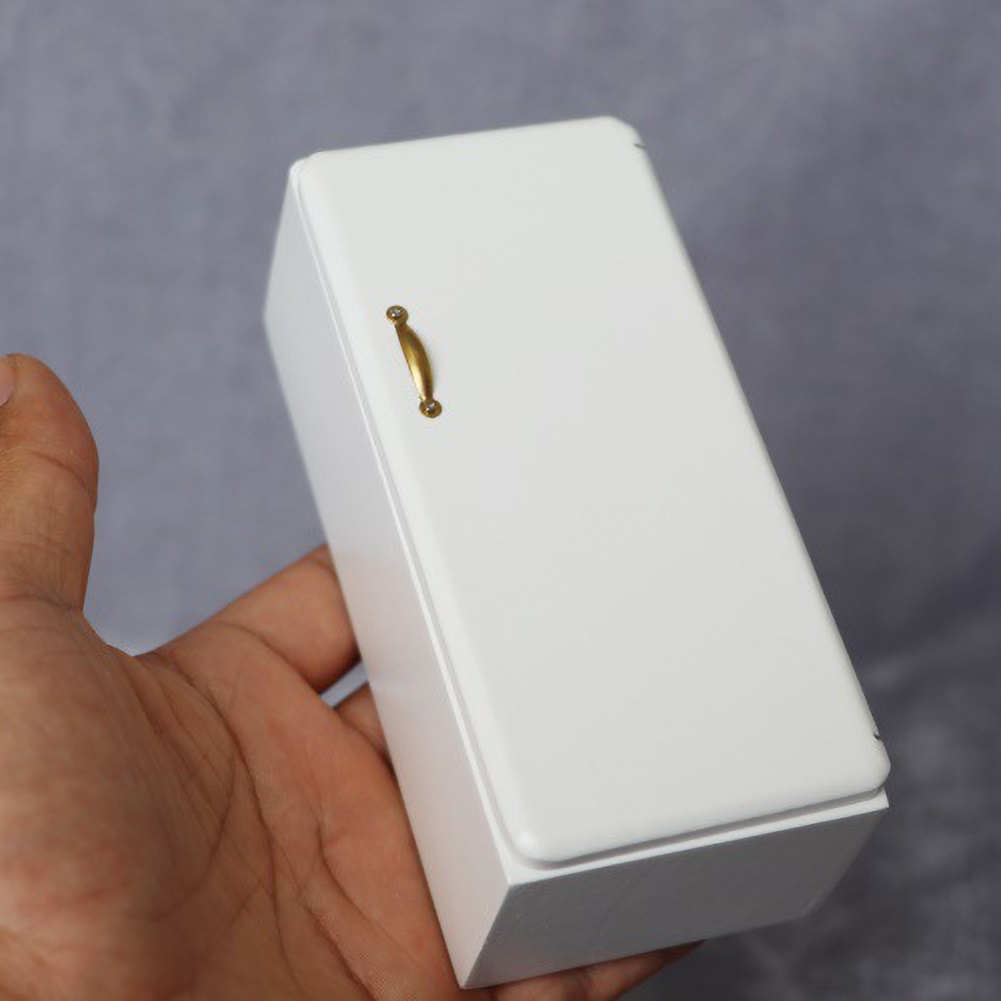 Wis| Mô Hình Tủ Lạnh Mini Tỉ Lệ 1/12 Trang Trí Nhà Búp Bê
