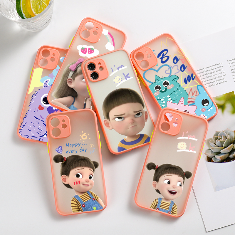 Ốp điện thoại silicon in hình dễ thương cho Iphone 11 12pro Max 12mini X Xs Max Xr6 8