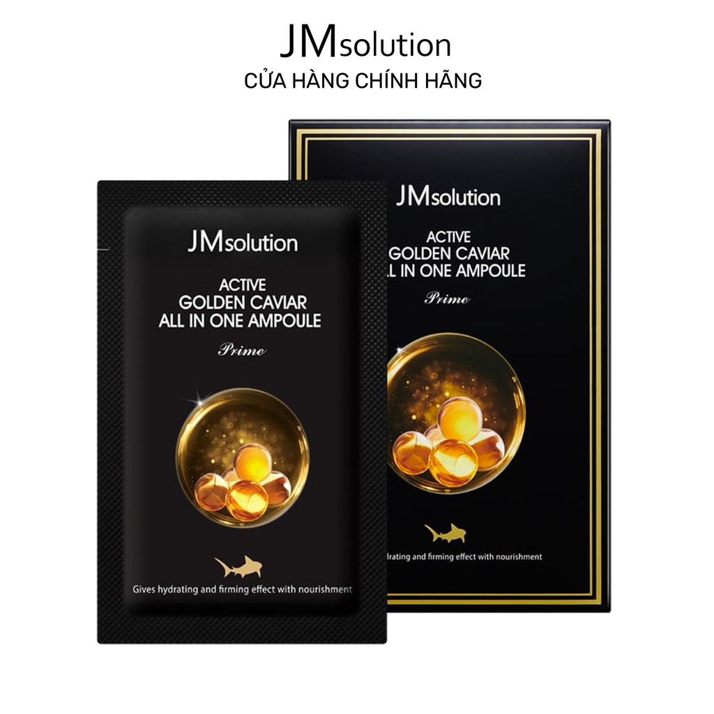 Mặt Nạ Chiết Xuất Trứng Cá Tầm JMsolution Active Golden Caviar Nourishing Mask Prime 30ml