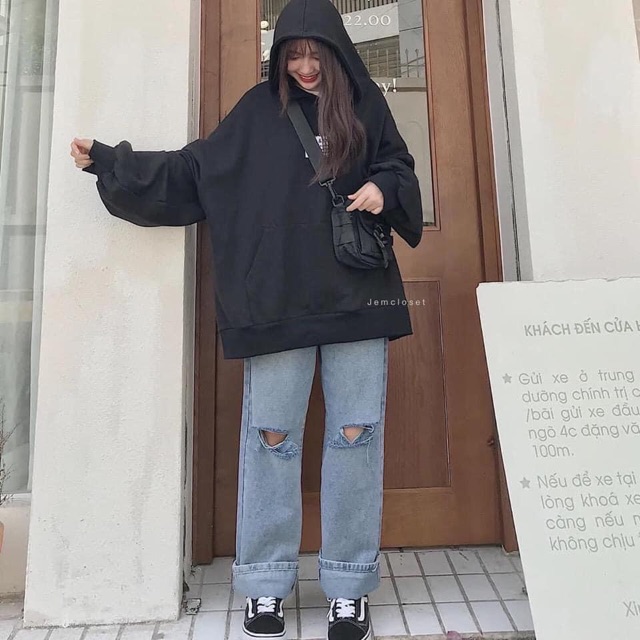  Áo Hoodie nỉ có mũ chui đầu in chữ ngực This That | BigBuy360 - bigbuy360.vn