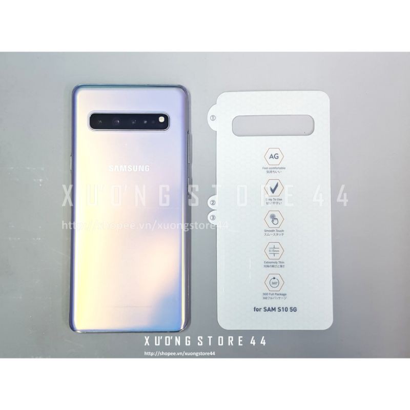 [S10 5G] Dán dẻo PPF Samsung S10 5G bóng/nhám chống trầy xước