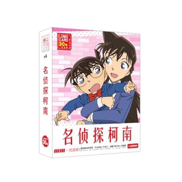 (UP) Lomo Conan Thám tử lừng danh 30 tấm (2 mẫu) hộp ảnh tập ảnh in hình anime chibi