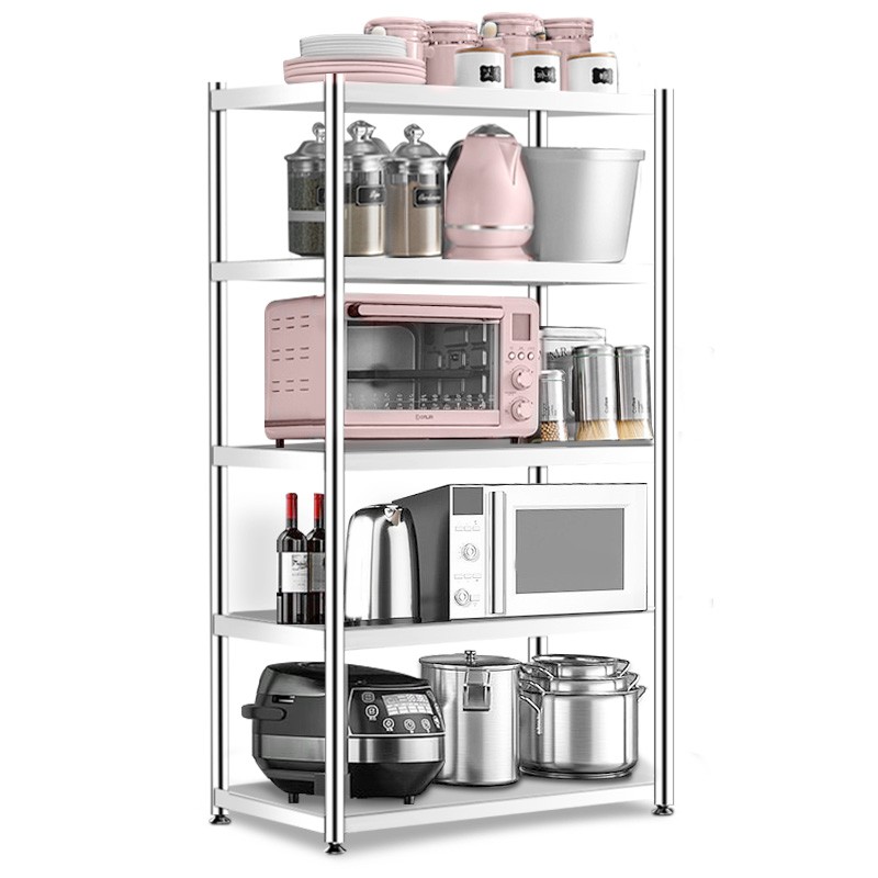 Giá kệ Inox để đồ 3,4,5 tầng đa năng mẫu đẹp để lò vi sóng kệ nhà bếp Vando | BigBuy360 - bigbuy360.vn