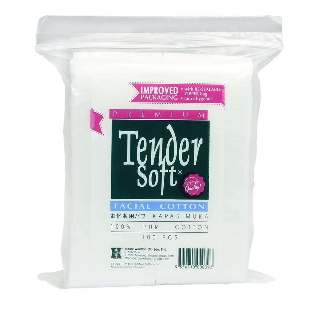 (HB_Gift) Bông tẩy trang Tender Soft 100 miếng