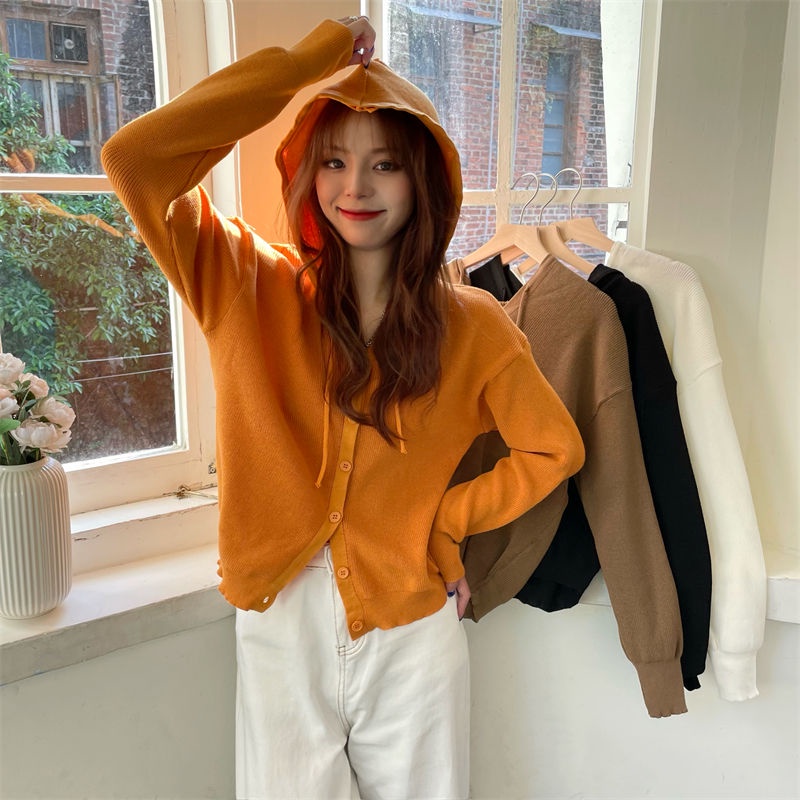 Áo Khoác Cardigan Dệt Kim Mỏng Dáng Rộng Tay Dài Phong Cách Hàn Quốc Thời Trang Mới 2022 Dành Cho Bạn Nữ
