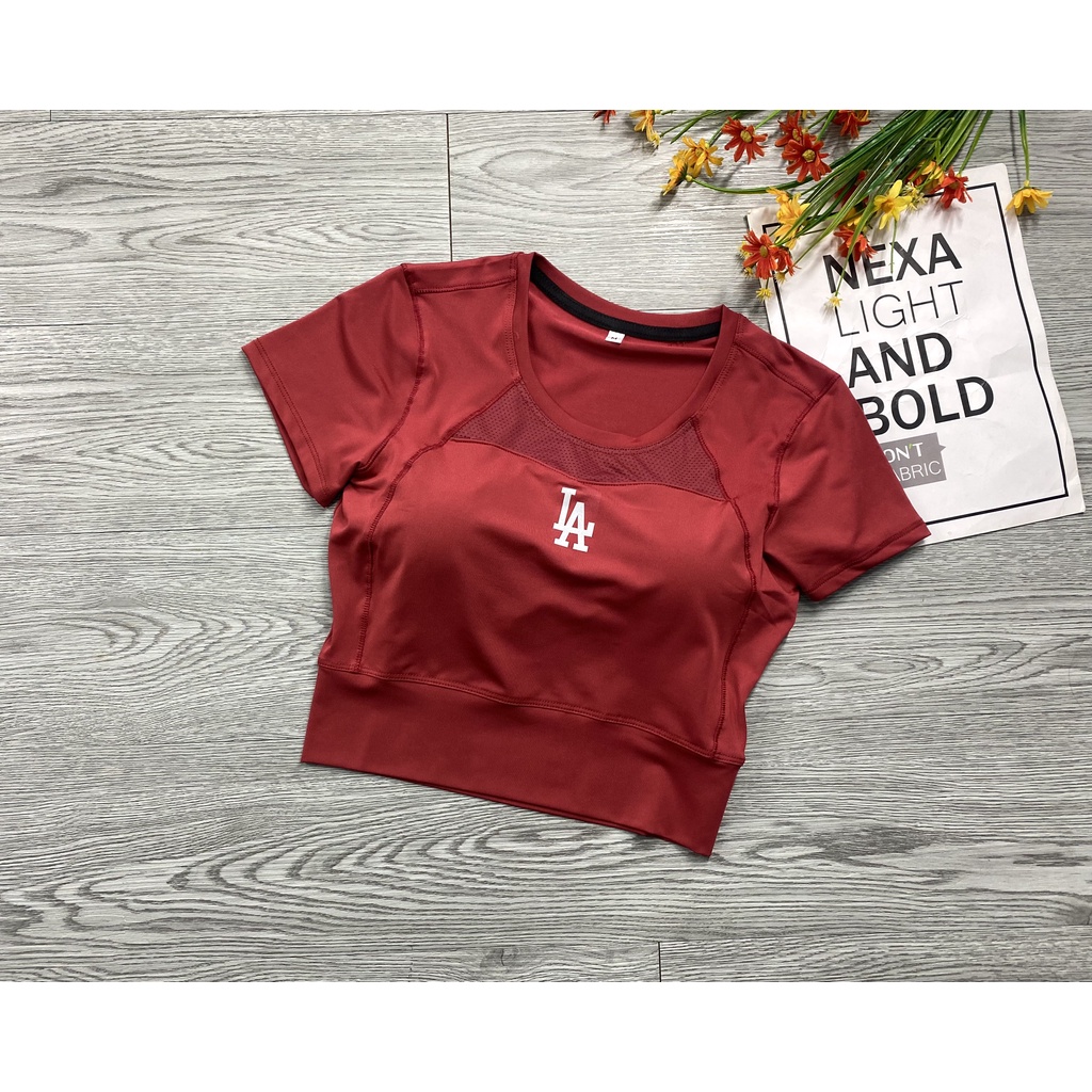 (FREE SHIP) ÁO CROP TOP NỮ THỂ THAO GYM-YOGA,CHẤT THUN LẠNH POLY MÃ TT3