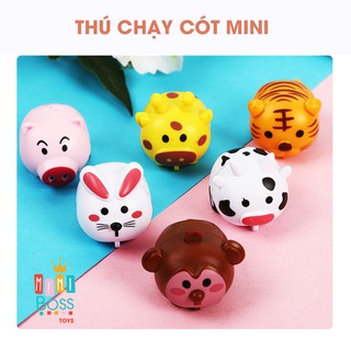 Đồ chơi bánh đà mini cho bé MiniBoss | Thú chạy cót dễ thương cho bé