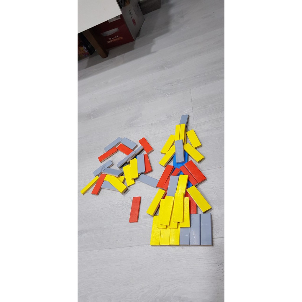 Thanh Bộ Kapla-Gỗ Xếp Hình Đomino - Phản xạ màu kết hợp xếp hình