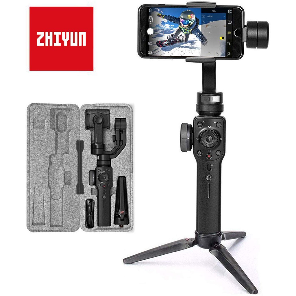 Gimbal Zhiyun Smooth 4 (Đen) - Tay Cầm Chống Rung Cho Điện Thoại Mới 100% Nguyên seal