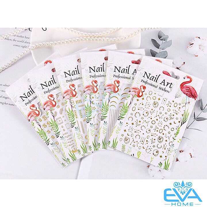 Sticker 3D Dán Móng Và Trang Điểm Lấp Lánh Phong Cách KiraKira