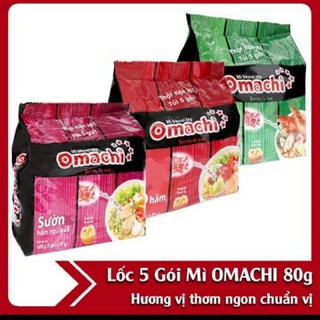  bịch 5 gói mì omachi đủ vị 